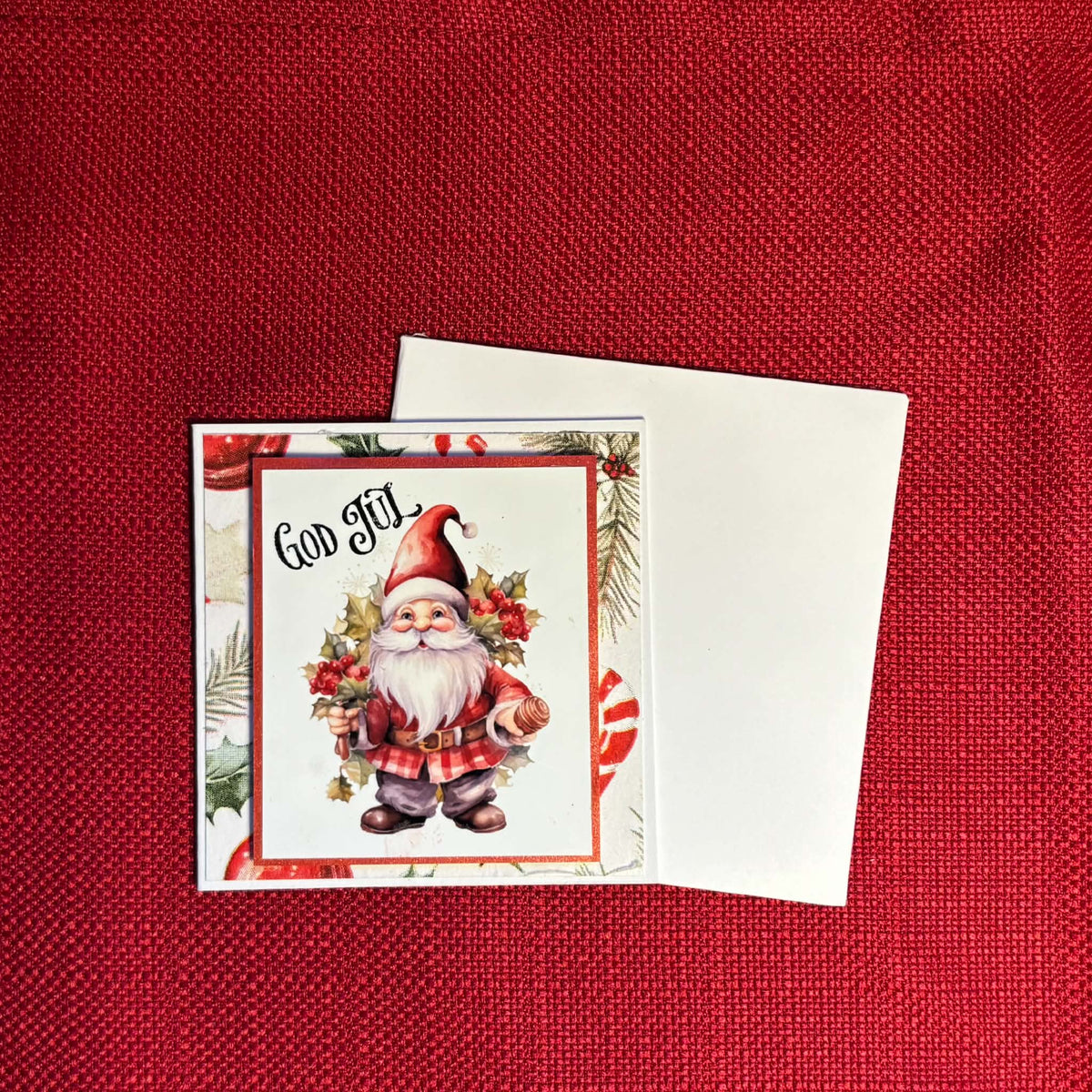 Julekort med nisse